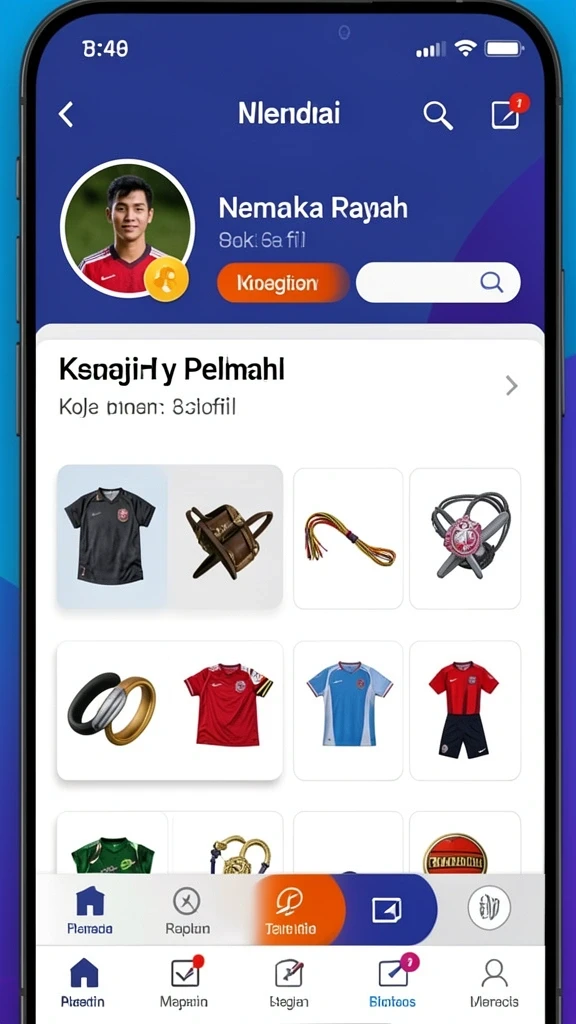 Tampilan menu utama 8G8G yang menarik.