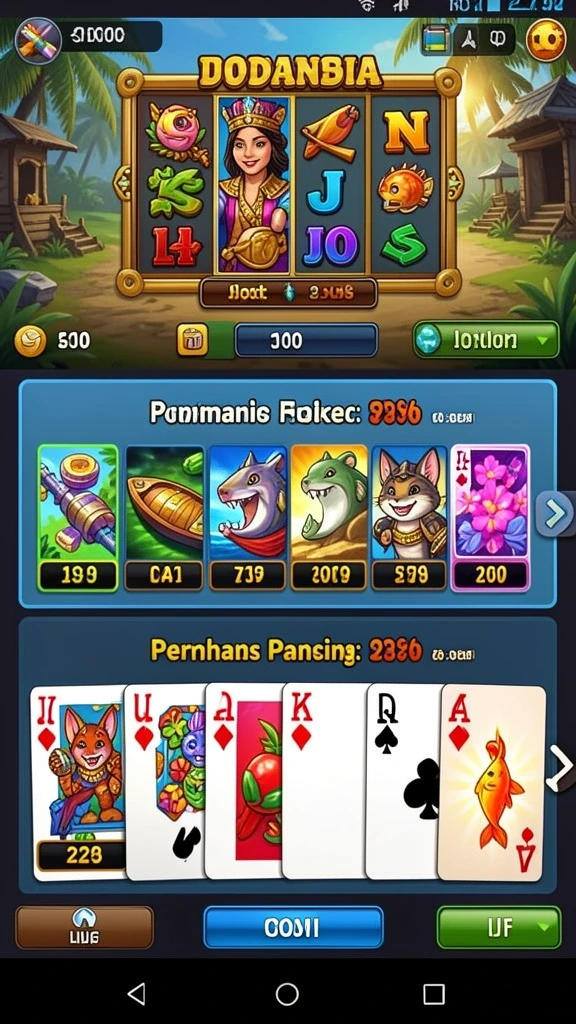 Tampilan menarik dari permainan slot AAKASINO.