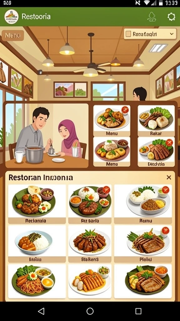 Tampilan antarmuka yang ramah pengguna.