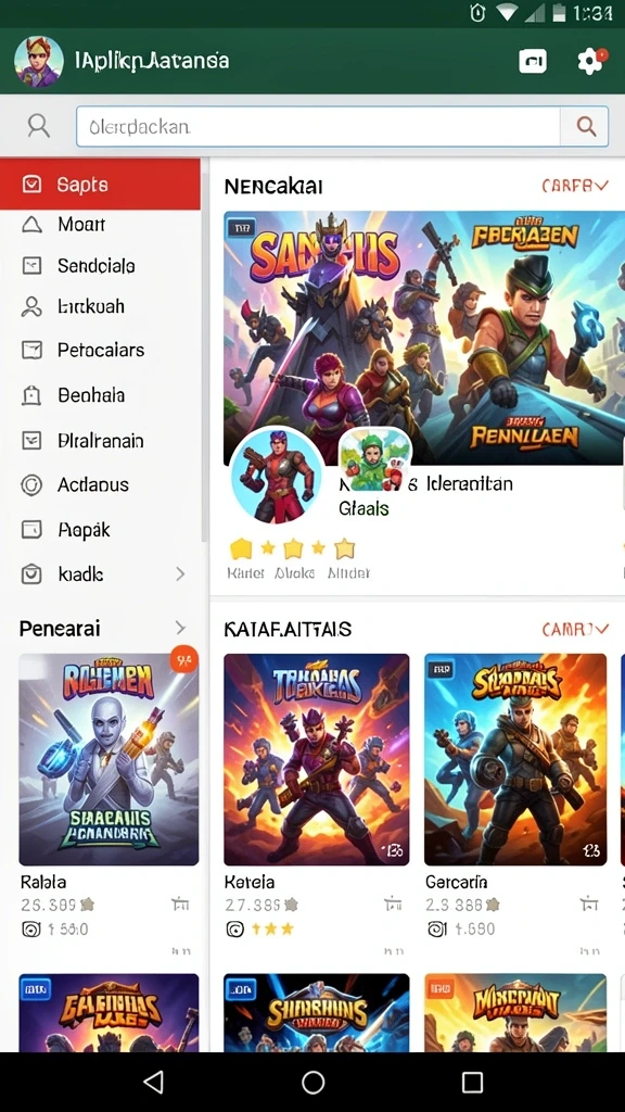 Tampilan awal AIFA66 yang menarik dan user-friendly.