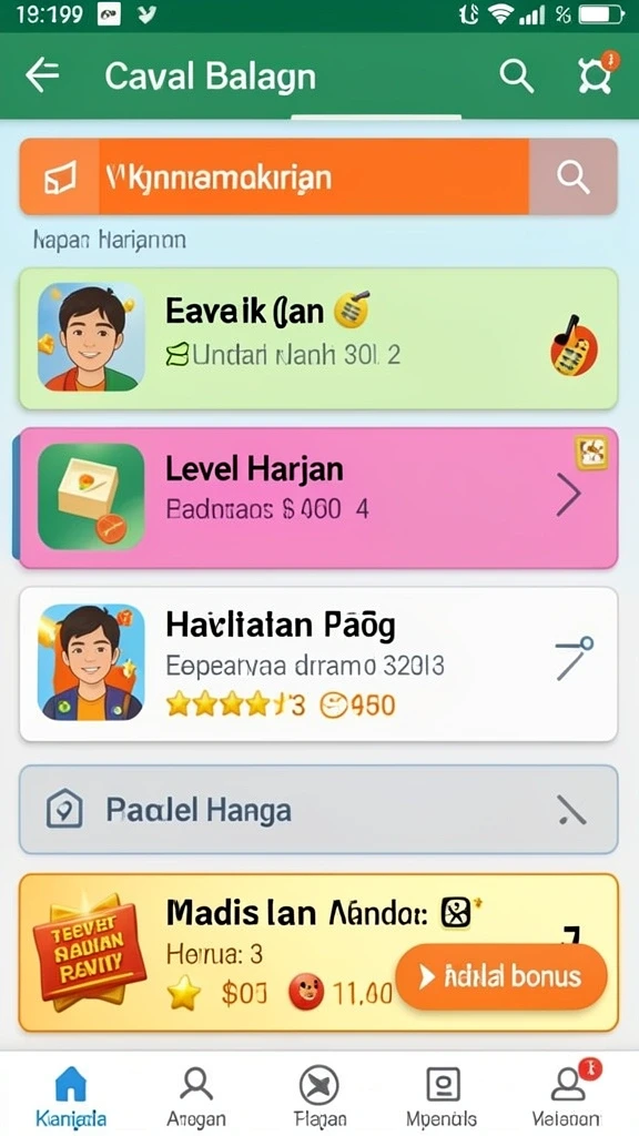 Variasi permainan yang ditawarkan sangat beragam dan seru.