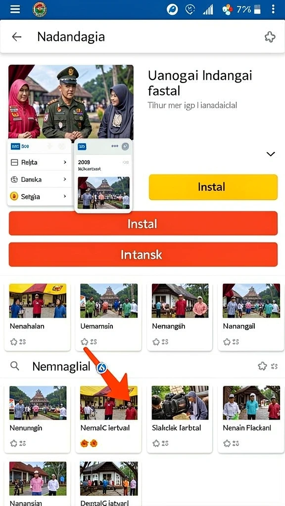 Tampilan awal aplikasi yang menarik dan modern.