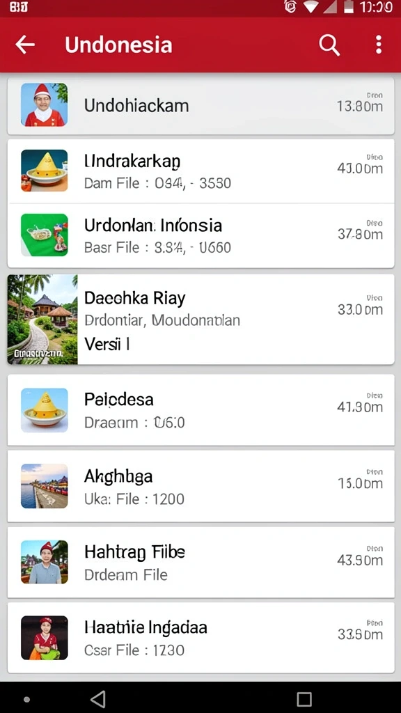 Screenshot menampilkan variasi mode permainan bingo.