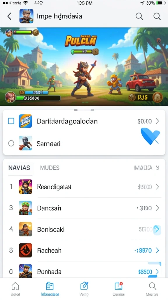 Tantangan harian yang membuat permainan semakin seru.