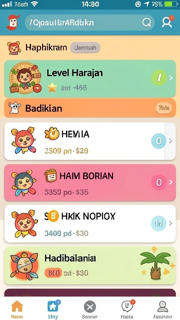Menu navigasi yang sederhana dan mudah digunakan.