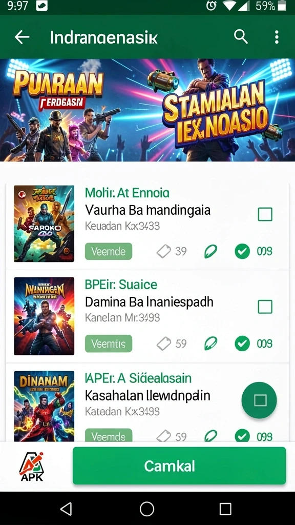 Screenshot menampilkan pertempuran epik melawan makhluk luar angkasa.