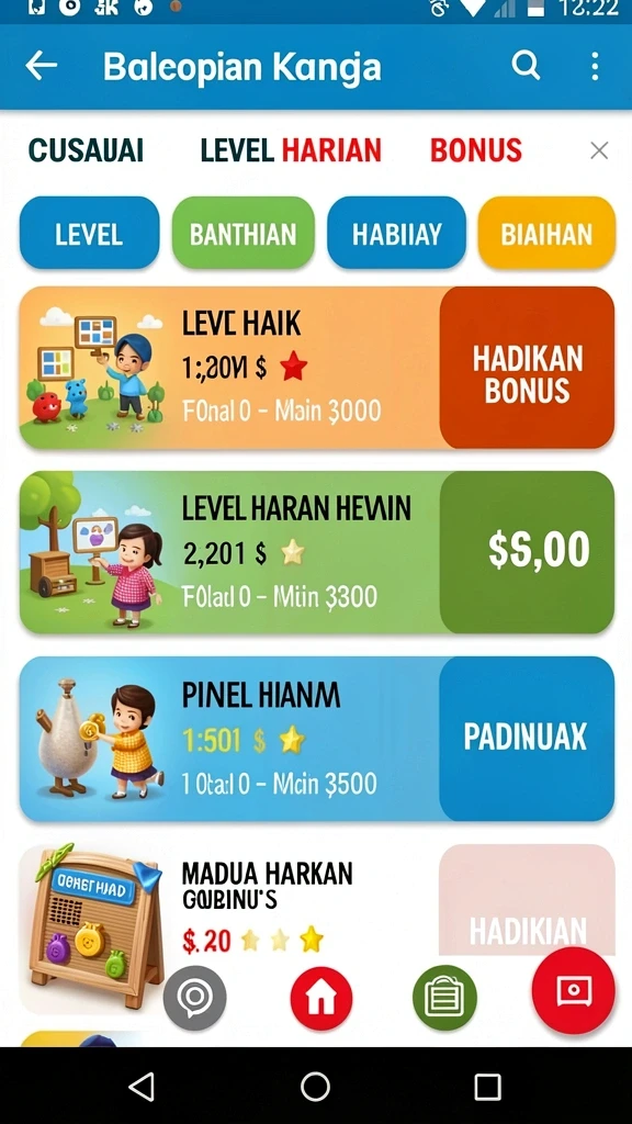 Karakter yang dapat dikustomisasi dengan unik.
