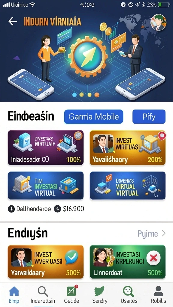 Screenshot tampilan menu utamanya.