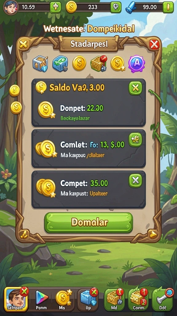 Karakter menarik dengan berbagai pilihan skill.