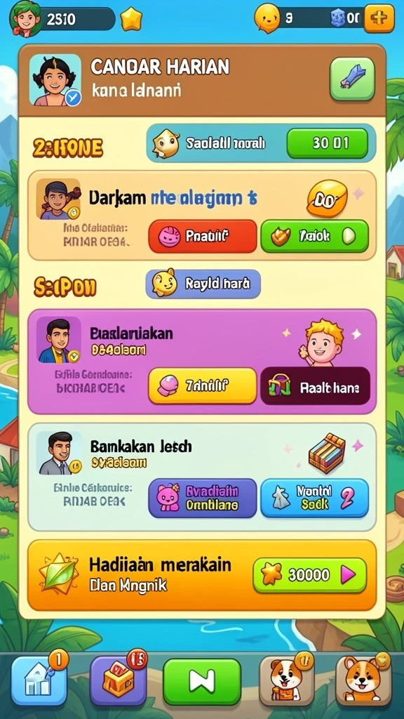Screenshot menunjukkan tampilan antarmuka yang menarik.