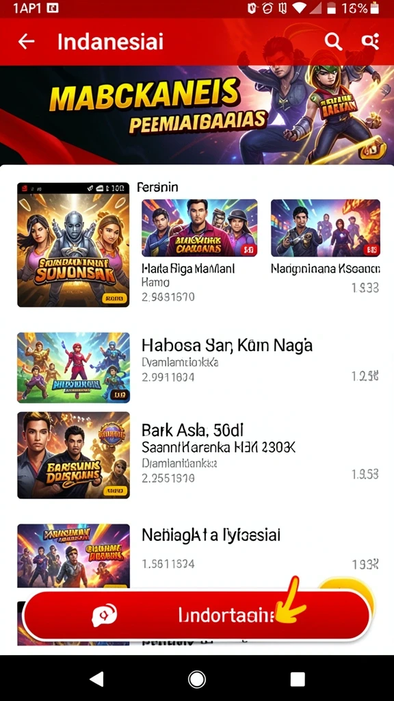 Screenshot menampilkan fitur permainan yang baru.