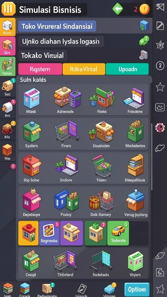 Karakter-karakter unik yang bisa dimainkan.