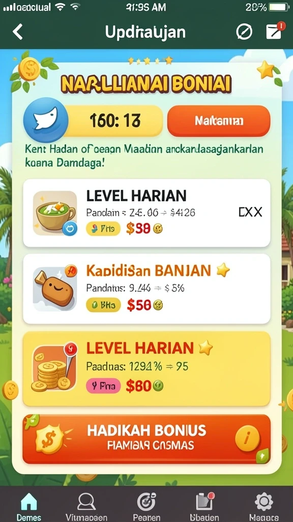 Grafis yang menarik dan menyegarkan.