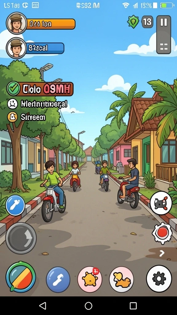 Tampilan permainan slot yang penuh warna.