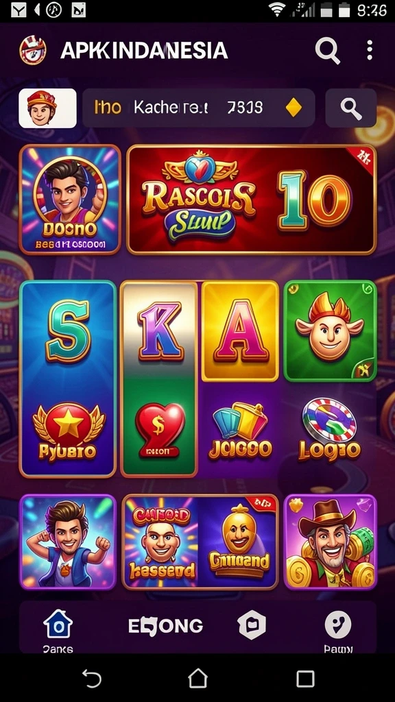 Pilihan permainan slot yang menarik.