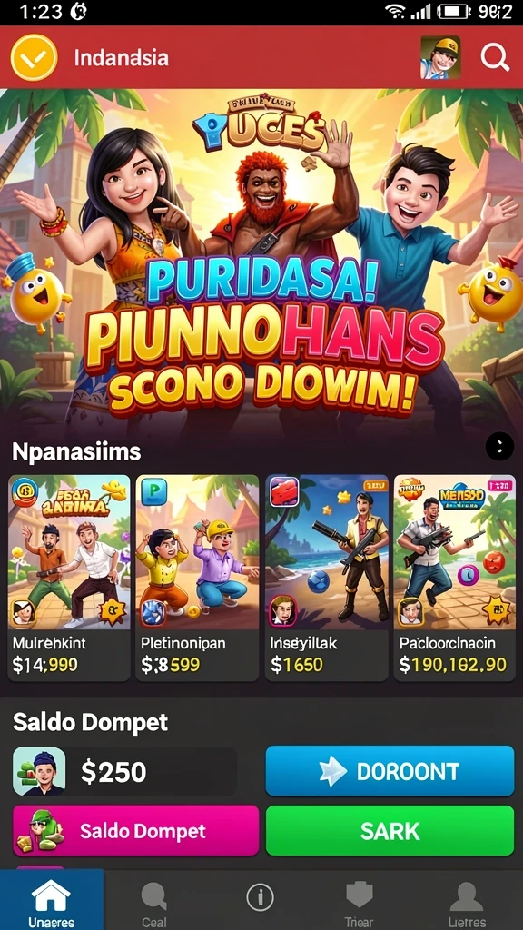 Pengalaman bermain yang seru dengan grafik menawan.