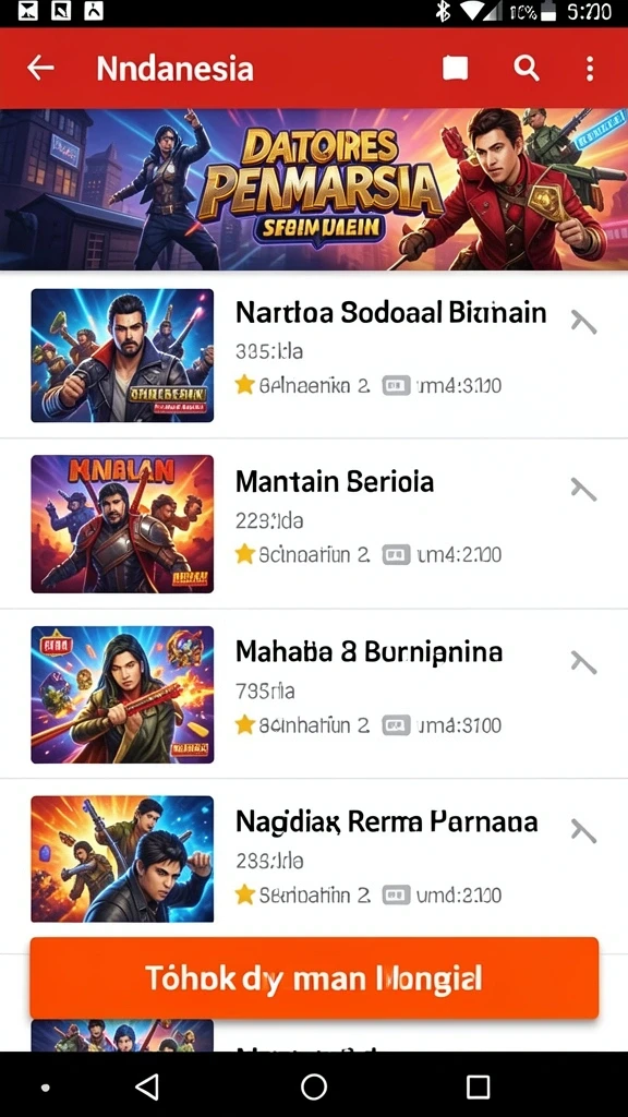Contoh level dengan grafis menawan dan tantangan yang seru.