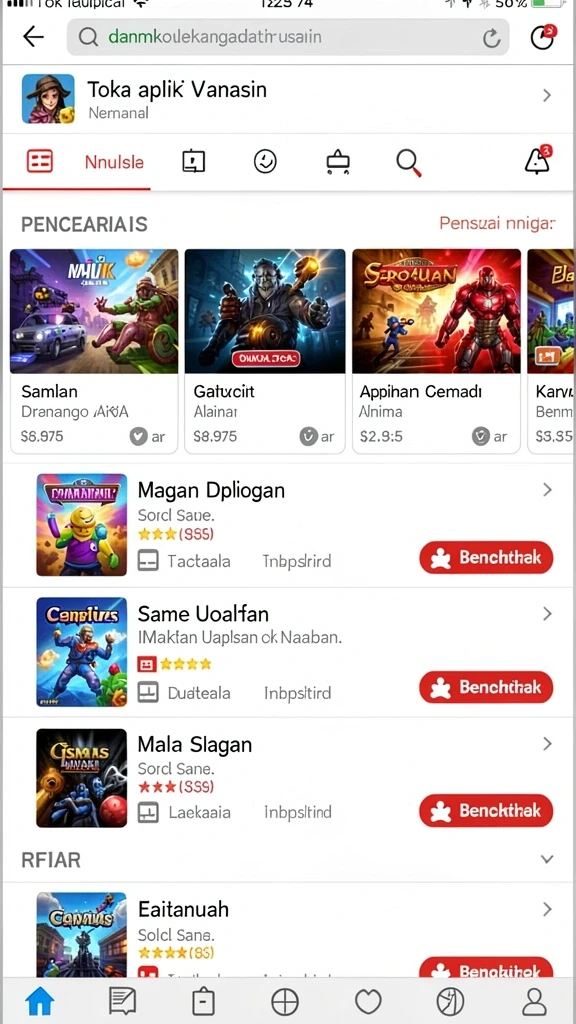 Mode permainan yang penuh tantangan dan seru.