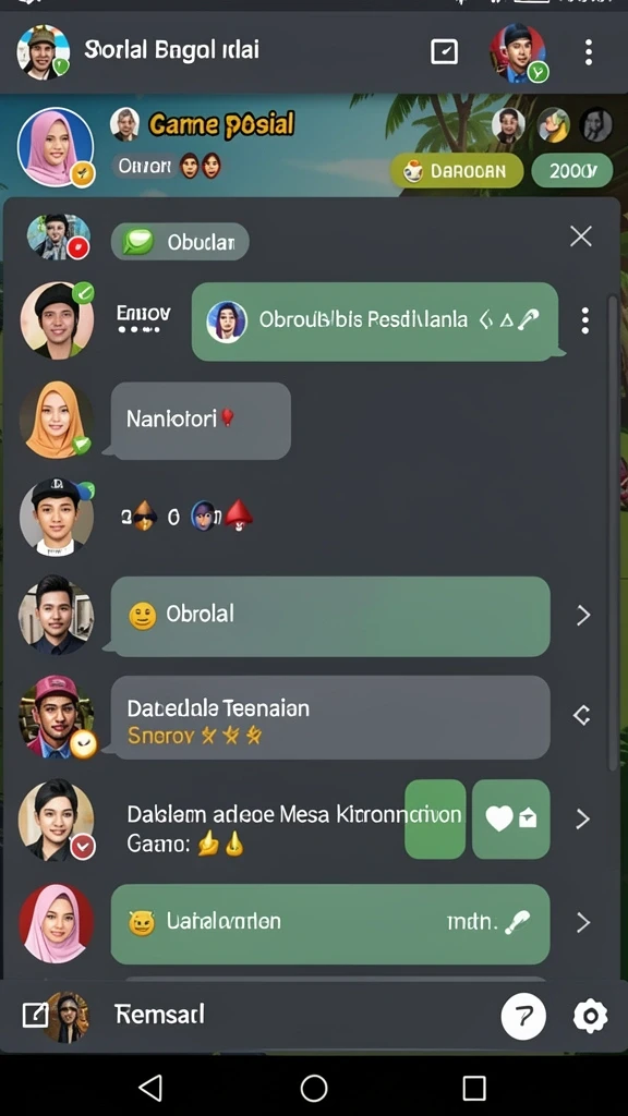 Zona petualangan yang luas penuh tantangan.