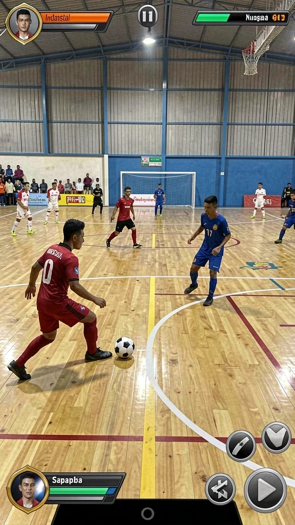 Tampilan awal game dengan antarmuka yang menarik.