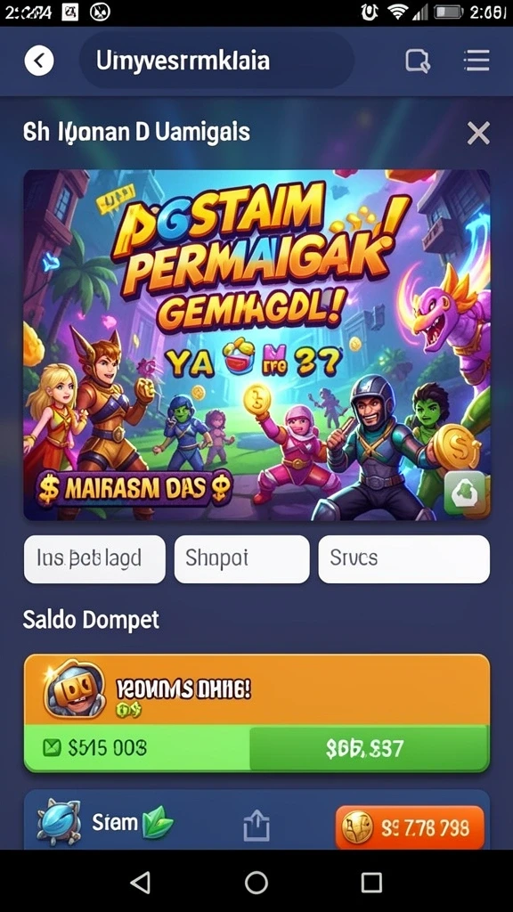 Tampilan menarik dengan tema petualangan yang memukau.
