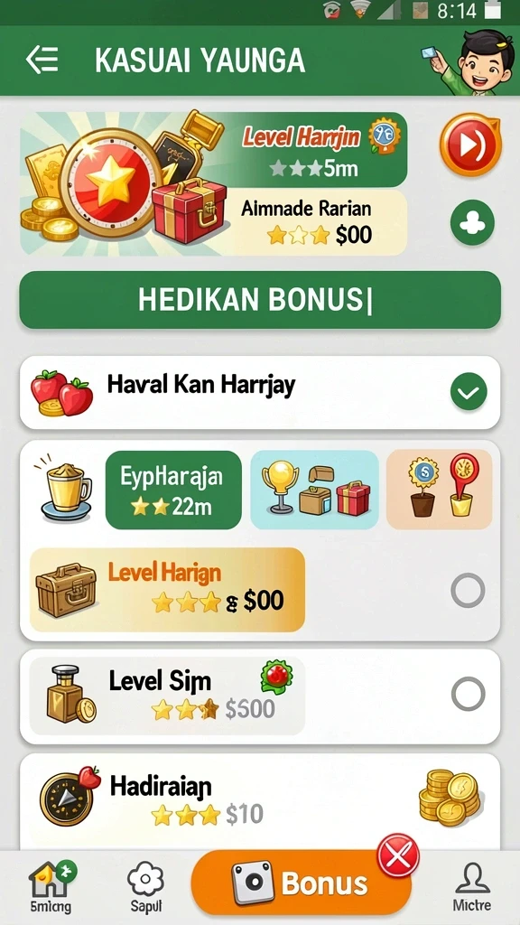 Mode permainan yang seru dan menantang.