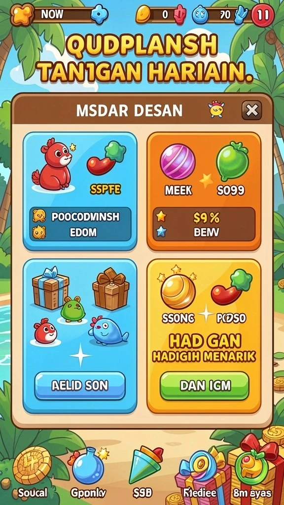 Tampilan awal aplikasi YYRR yang menarik dan intuitif.